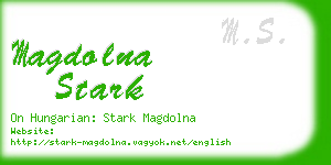 magdolna stark business card